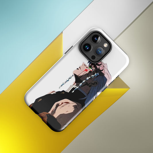 Flamboyant style artistic Glossy iPhone case with vibrant colors and protective design